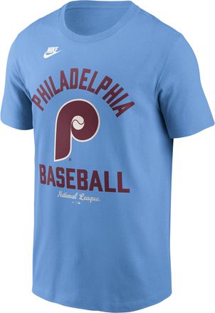 Nike Philadelphia Phillies Cooperstown Nike Mens MLB T-Shirt in Blue | N1994EYPHP-079