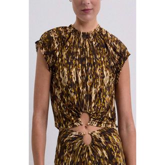 Scalpers Fricafila Top in Brownmustard at Nordstrom, Size Medium Eu