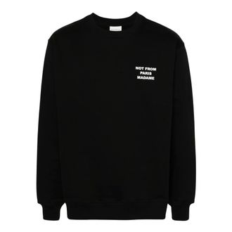 Dr&ocirc;le de Monsieur Hoodies & sweatvesten, Heren, Zwart, L, Katoen, Le Sweatshirt Slogan