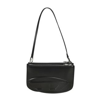 Diesel Tassen, Dames, Zwart, ONE Size, Leer, 1DR Shoulder Bag