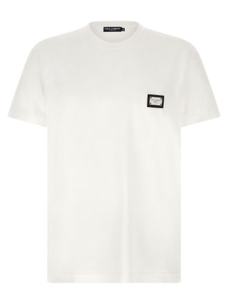 Dolce & Gabbana White Cotton Mens T-Shirt