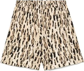 The Nina Studio Animal-print Shorts