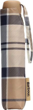 Barbour Beige Tartan Telescopische Paraplu - unisex - Paraplus - Veelkleurig - ONE Size - Accessoires