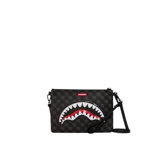 Sprayground Bags, male, Black, Size: ONE SIZE Sharks in Paris Balloon Crossover Clutch