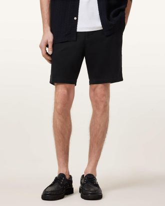 AllSaints Mens Cotton Neiva Slim Stretch Shorts, Size: 32