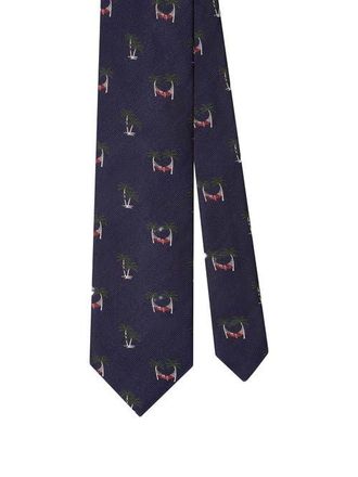 Robert Talbott Robert Palm Hammock Best of Class Necktie in Navy at Nordstrom