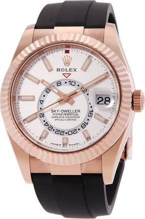 Rolex Sky-Dweller GMT Automatic Chronometer White Dial Mens Watch 336235-0003