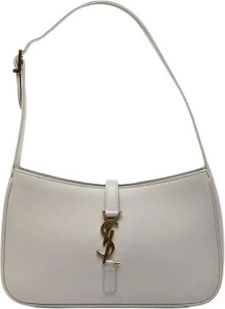 Saint Laurent Pre-owned Vintage Schoudertas - Dames - Vintage Schoudertas - Grijs - ONE Size - Leer - Vintage