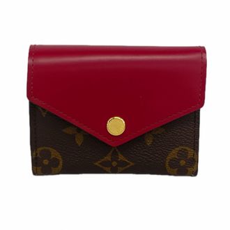 Louis Vuitton Brown Fuchsia Wallet (Tri-Fold) (Pre-Owned)