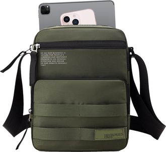 Generic Waterproof Messenger - Multi-Pocket Casual Shoulder, Durable Fashion Work Purse with Wear Resistant Material, Lightweight Travel Organizer for Men, Bu