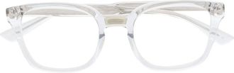 Gucci rectangle-frame optical glasses - unisex - Acetate - 50 - White