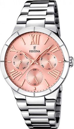 Festina Womens F16716-3 Ladies Boyfriend Watch - Silver - One Size