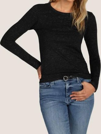 Dylan Modern Sparkle Crew Tee In Black