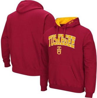 Colosseum Mens Colosseum Crimson Tuskegee Golden Tigers Arch & Logo 3.0 Pullover Hoodie at Nordstrom, Size Medium