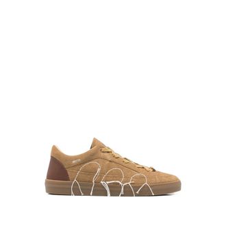 Santha Contrast-panelled Embroidered Sneakers