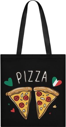 Generic Italian Pizza Tote Bag for Women Men Shoulder Bags Purses Pouch Handbags