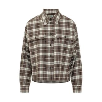 Max Mara Berlina Overshirt - Dames - Jassen - Bruin - Maat: M Katoen