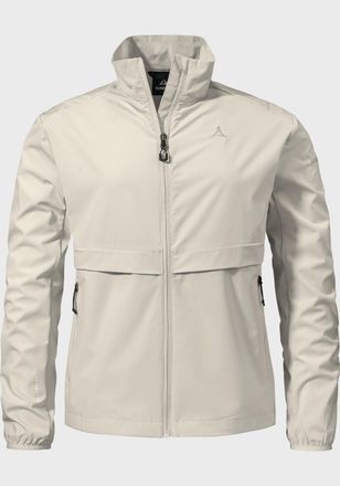 Sch&ouml;ffel Outdoorjacke SCH&Ouml;FFEL Jacket Graz L, Damen, Gr. 34, weiss (1140, wei&szlig;), Oberstoff : 90% Polyester 10% Elasthan (Coating: Polyurethan), relaxed fit, ho
