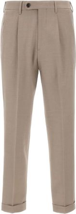Devore Incipit pleated-front trousers - Neutrals