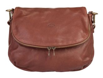 Pik&eacute; Umh&auml;ngetasche PIK&Eacute;, Damen, Gr. B/H/T: 29cm x 24cm x 8cm onesize, braun, Leder, gepflegt, Taschen Umh&auml;ngetasche, echt Leder, Made in Italy