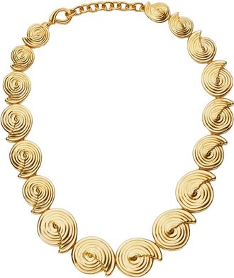 Missoma Spiral Statement Chain Necklace - Gold - One Size