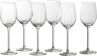 Zwiesel Glas Set Of 6 Prizma 10Oz Riesling Glasses