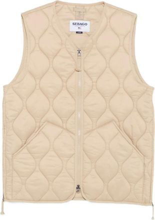 Sebago quilted diamond-pattern vest - Neutrals