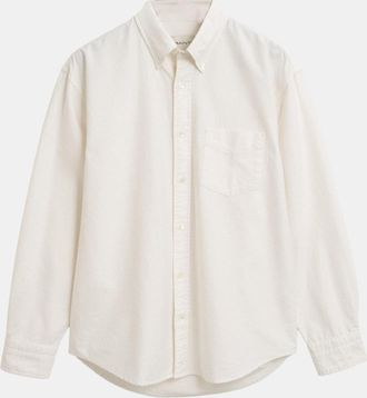 GANT Mens Heritage Oxford Shirt in Cream - Size X-Large