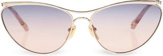 Chlo&eacute; Cat-eye Zonnebril - Dames - Zonnebrillen - Grijs - 62 MM - Accessoires