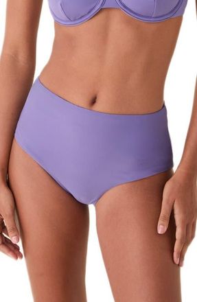 Andie Swim High Waist Bikini Bottoms in Amethyst at Nordstrom, Size X-Large