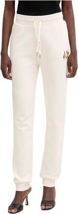 A|X Armani Exchange Trainingsbroeken - Dames - Sweatpants - Beige - S - Katoen - Broeken