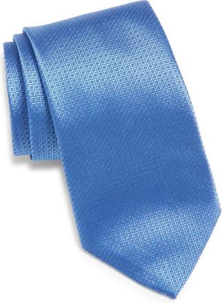 Canali Texture Silk Tie in Light Blue at Nordstrom