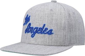 Mitchell & Ness Mens Mitchell & Ness Heathered Gray Los Angeles Lakers Hardwood Classics Team 2.0 Snapback Hat in Heather Gray at Nordstrom