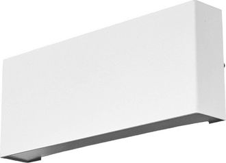 Lindby Lindby - L&aacute;mpara De Pared Led Exterior safira En Blanco Aluminio