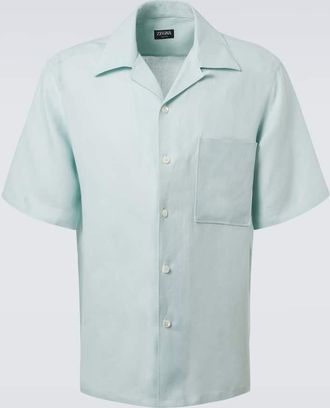 Ermenegildo Zegna Camicia bowling in lino