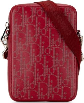 Dior Pre-owned Cross Body Bags, female, Red, Size: ONE SIZE Pre-owned Compact Vertical Pouch