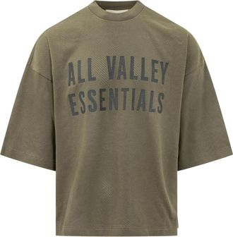 Fear of God Sport Mesh Merch Tee Boxy Fit - Heren - T-shirts - Groen - S - Katoen - Tops
