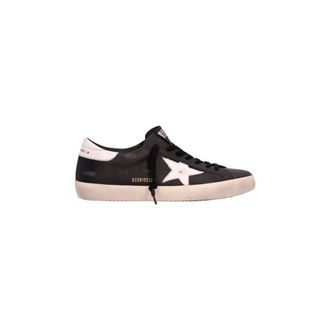 Golden Goose Sneakers, male, Black, 8 UK, Super-Star Leather Upper Shiny