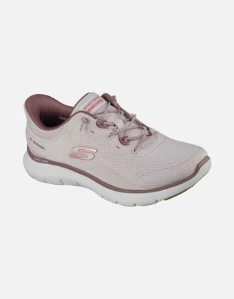 Skechers Womens Skechers Flex Appeal 5.0 Easy Breezy Textile Womens Light Mauve Standard Trainers - Error - Size: 6