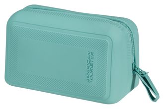 American Tourister Kosmetiktasche AMERICAN TOURISTER URBAN GROOVE, Damen, Gr. B/H/T: 13cm x 15cm x 25cm, dusty turquoise, Silikon, Taschen Kosmetiktasche, Kulturbeutel K