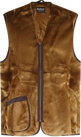 Barbour Warm Pile Ritssluiting Voering - Heren - Bodywarmers - Bruin - XS - Polyester - Jassen