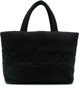 Saint Laurent jersey tote bag - Black