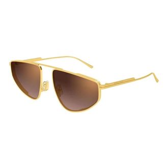 Bottega Veneta Sunglasses, female, Yellow, Size: 59 MM Pilot Sunglasses