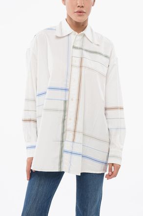 Bottega Veneta Camicia Oversize a Quadri Bottega Veneta