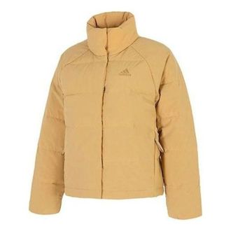 adidas (WMNS) adidas Helionic Relaxed Down Jacket Asia Sizing Tan HE1457