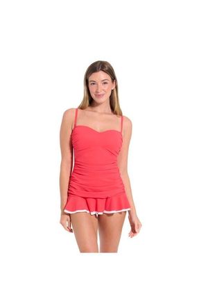 Gottex Sweetheart Ruched Swimdress in Coral at Nordstrom, Size X-Large
