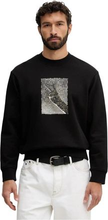 A|X Armani Exchange Katoenen sweater - Heren - Sweatshirts - Zwart - L - Katoen - Hoodies & sweatvesten