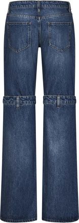 Coperni Womens Jeans Open Knee Blue