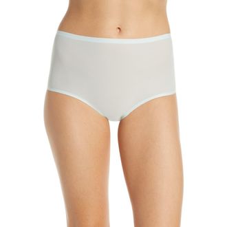 Chantelle Soft Stretch High Waist Briefs in Crystal Blue at Nordstrom