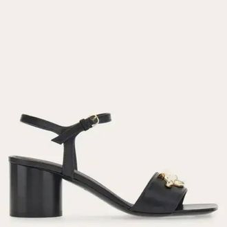Ferragamo Priscilla Bejeweled Gancini Ornament Sandals, Size 7 C